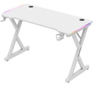 Biurko gamingowe HUZARO Hero 2.3 RGB Biały