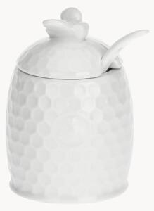 Cukiernica z porcelany z łyżeczką Aperegina