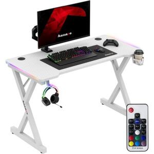 Biurko gamingowe HUZARO Hero 2.3 RGB Biały
