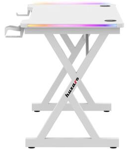 Biurko gamingowe HUZARO Hero 2.3 RGB Biały