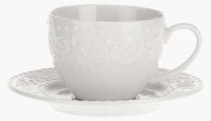 Komplet filiżanek do espresso ze spodkiem z porcelany Sognante, 12 elem