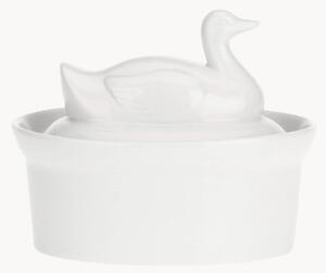 Naczynie żaroodporne z porcelany z pokrywką Terrine