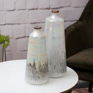 Wazon EUROFIRANY Aden 15 x 36 cm Kremowy