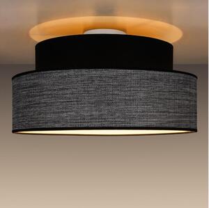 Belis Plafon GRACE 1xE27/60W/230V śr. 40 cm czarny/szary BE0895