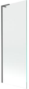 Mexen Next L parawan nawannowy 1-skrzydłowy 70 x 150 cm, transparent, gun gray szczotkowany - 895-070-000-03-00-66