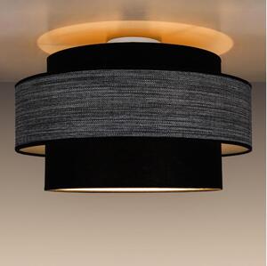 Belis Plafon GRACE 1xE27/60W/230V śr. 40 cm czarny/szary BE0898