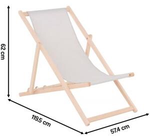 Leżak PATIO Gozo Classic 409574 Szary