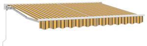 Rama markizy Żółty i Szary 250 x 200 cm Poliester z powłoką PU