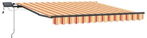 Markiza zwijana żółty i pomarańczowy 350 x 250 cm tkanina