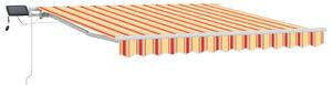 Markiza zwijana Żółty i pomarańczowy 350 x 250 cm