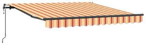 Markiza zwijana Żółty i pomarańczowy 350 x 250 cm