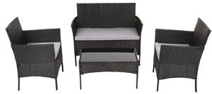 Zestaw mebli ogrodowych PATIO Edwige 47209 Czarny