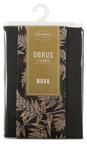 Obrus z bieÅ¼nikiem EUROFIRANY Anita 1 140 x 180 cm Czarny