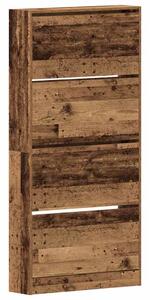 Szafka na buty z półką Stare drewno 80 x 21 x 163,5 cm