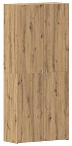 Szafka na buty z półką z drzwiami Brązowy 80 x 35.5 x 180 cm