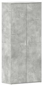 Szafka na buty z półką Betonowy szary 80 x 39 x 178 cm