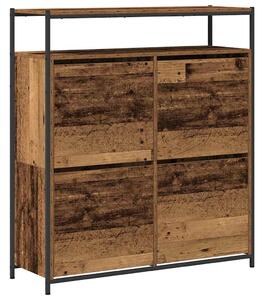 Szafka na buty z półką Stare drewno 100 x 34 x 112 cm