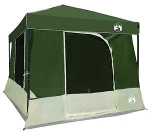 Zestaw Namiotów Kempingowych 2 pcs Zielony Tafta i Tkanina