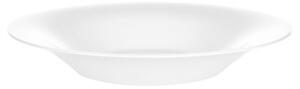 Talerze obiadowe głębokie szklane białe 21,5 cm, 400 ml 6 szt