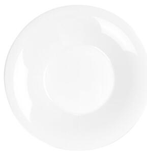 Talerze obiadowe głębokie szklane białe 21,5 cm, 400 ml 6 szt