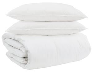 Zestaw kołder z poduszką 3 pcs Biały Pióra down