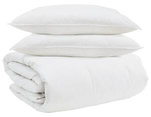 Zestaw kołder z poduszką 3 pcs Biały Pióra down