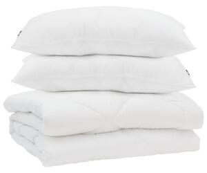 Kołdra z poduszką 3 pcs Biały Mikrofibra