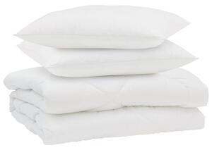 Letni Kołdra z poduszką 3 pcs Biały Mikrofibra