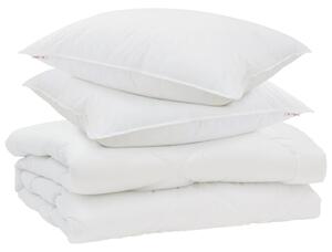 Kołdra z poduszką 3 pcs Biały Mikrofibra
