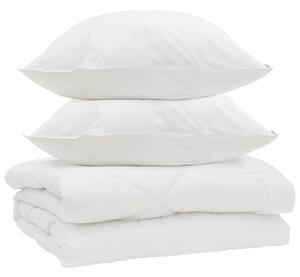 Kołdra z poduszką 3 pcs Biały Mikrofibra