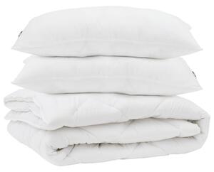 Kołdra z poduszką 3 pcs Biały Mikrofibra
