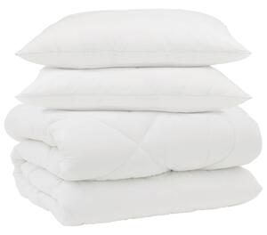 Zimowa Kołdra z poduszką 3 pcs Biały Mikrofibra