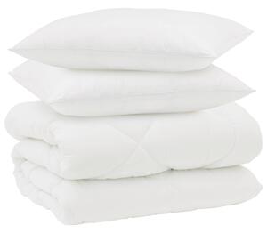 Zimowa Kołdra z poduszką 3 pcs Biały Mikrofibra