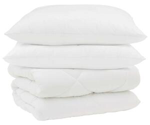 Zimowa Kołdra z poduszką 3 pcs Biały Mikrofibra