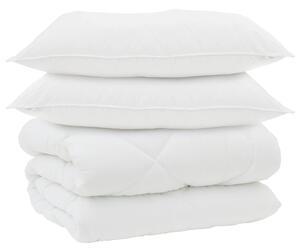 Zimowa Kołdra z poduszką 3 pcs Biały Mikrofibra