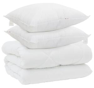 Zimowa Kołdra z poduszką 3 pcs Biały Mikrofibra