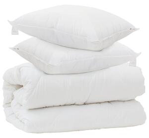 Duvet z poduszkami z poduszką 3 pcs Biały Mikrofibra