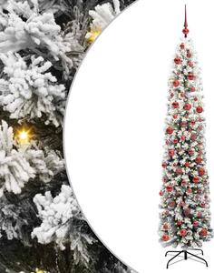 Sztuczna choinka z podstawą Zielony 180 cm PVC, stal i plastik