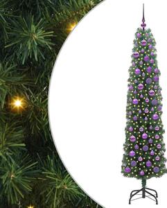 Sztuczna choinka z podstawą Zielony 180 cm PVC, stal i plastik