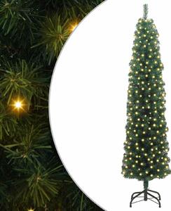 Sztuczna choinka z podstawą Zielony 180 cm PVC, stal i plastik