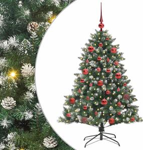 Sztuczna choinka z podstawą Zielony 150 cm PVC, plastik i stal