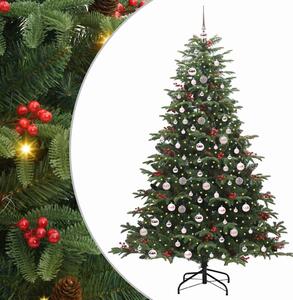 Sztuczna choinka z podstawą Zielony 210 cm PVC, Metal i Plastik