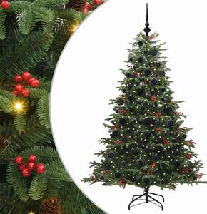 Sztuczna choinka z podstawą Zielony 180 cm PVC, Metal i Plastik