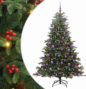 Sztuczna choinka z podstawą Zielony 180 cm PVC, Metal i Plastik