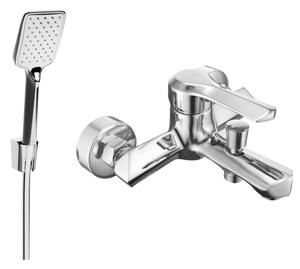 Mexen Sabre R62 bateria wannowa z zestawem prysznicowym, chrom - 7213R62-00