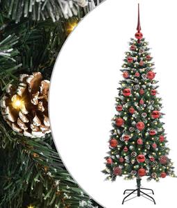 Sztuczna choinka z podstawą Zielony 150 cm PVC, plastik i stal