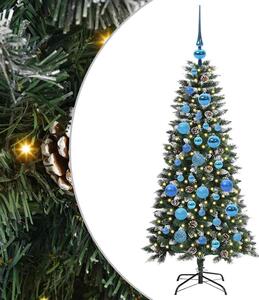 Sztuczna choinka z podstawą Zielony 120 cm PVC, plastik i stal