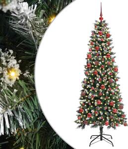 Sztuczna choinka z podstawą Zielony 180 cm PVC, plastik i stal
