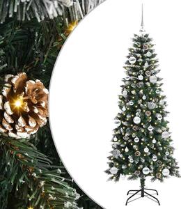 Sztuczna choinka z podstawą Zielony 150 cm PVC, plastik i stal