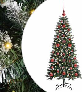Sztuczna choinka z podstawą Zielony 120 cm PVC, plastik i stal